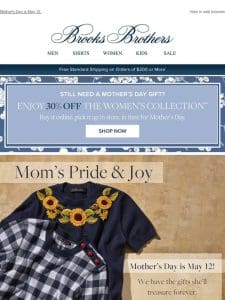 Enjoy 30% off delightful gifts for mom