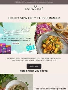 Enjoy 50% Off this Summer