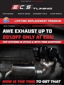 Exclusive AWE Sale – Up To 20% Off Euro Exhausts!