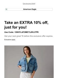 Expires soon! Extra 10% off the items you viewed