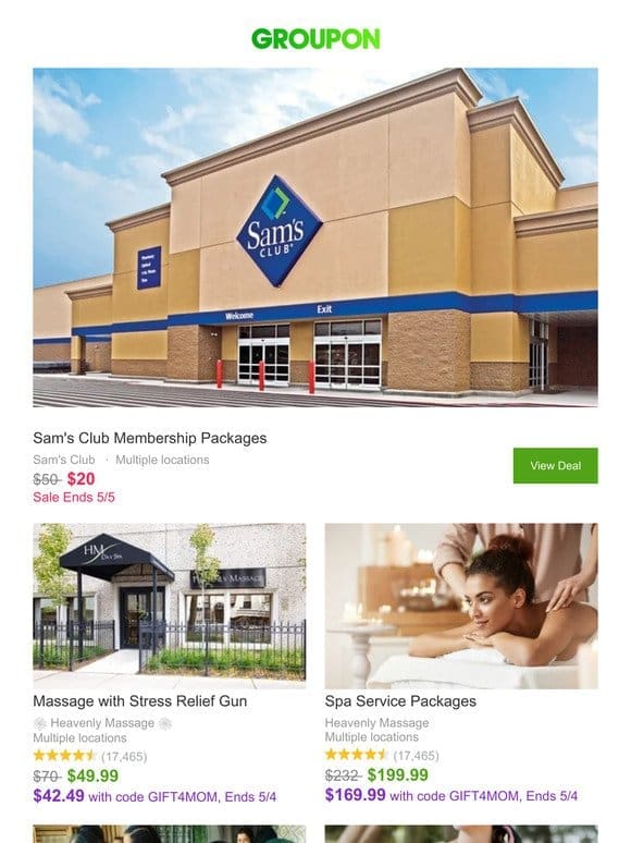 Extra $5 off a Sam’s Club Membership!