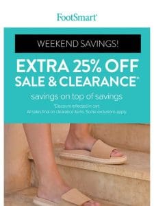 Extra Savings on Sale & Clearance Footwear!