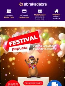 FESTIVAL POPUSTA: do -20% u košarici   mobiteli， gume， klime， hladnjaci