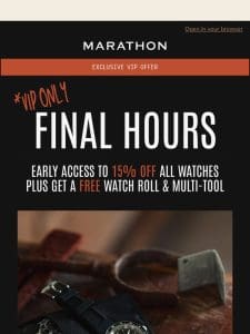 FINAL HOURS: VIP Father’s Day Access Ends Soon