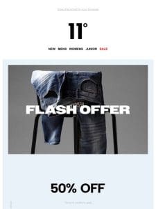 FLASH OFFER | 50% Off ⚡