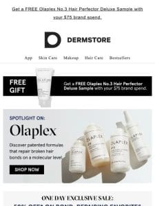 FLASH SALE: 50% off select Olaplex products