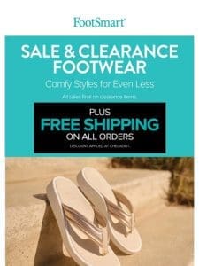 FREE Offer!   Shop Sale & Clearance Footwear