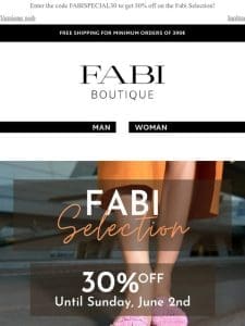 Fabi Selection in special promotion