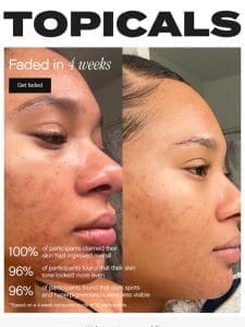 Fade Dark Spots in Four Weeks