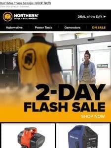Flash Sale Starts Now? Only Two-Days