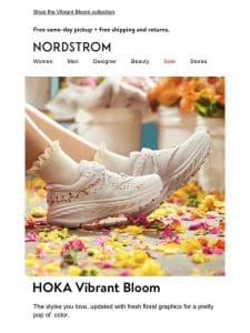 Fresh florals from HOKA