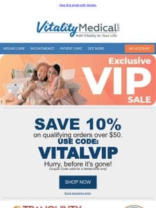 Friend， Exclusive VIP Sale!