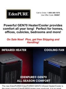 GEN70 Heater/Cooler ON SALE NOW!