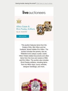 GWS Auctions | Hilton Estate & Elvis Presley Artifacts