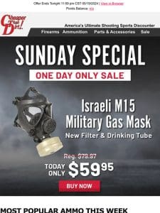 Gas Mask Markdown Today. Add It to Your SHTF Plan Now!