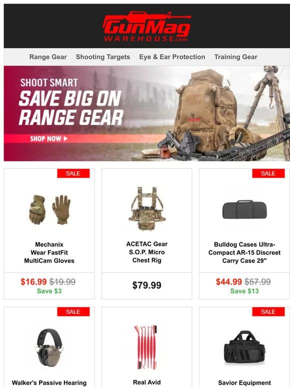 Gear To Make Any Range Day Successful | Mechanix Wear FastFit MultiCam Gloves for $17