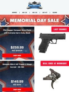 Geissele Memorial Day Deals Are Ending Tonight! Grab SSA-E Triggers For $149.99 Now!
