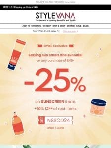 Get 25% off | Happy International Sunscreen Day!☀️