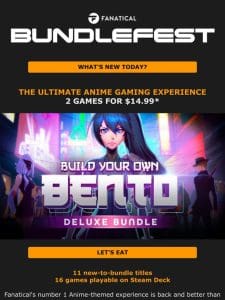 Get Bento with our new Anime game bundle from $14.99