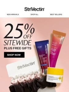 Get Ready: 25% Off Sitewide Starts Now!