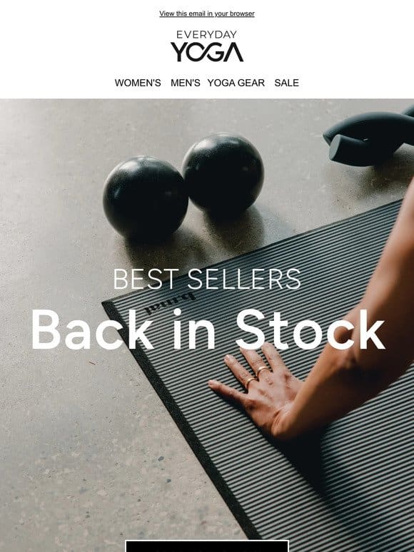 Get Yours Now: Top Yoga Gear Restocked!