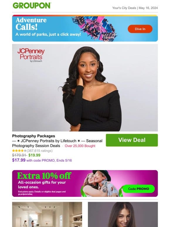 Get up to 10% off! Photography Packages