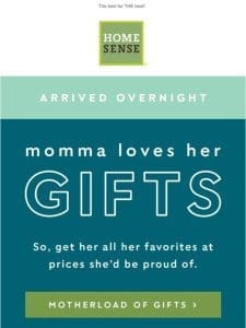 Gifts for MOM ? Savings for you