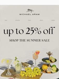 Go alfresco with 25% off*