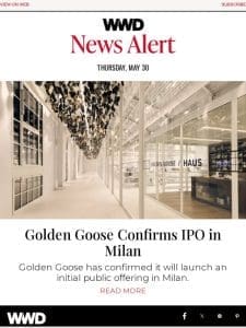 Golden Goose Confirms IPO in Milan