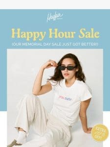 HAPPY HOUR! 50% OFF SITEWIDE