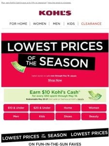 HOURS LEFT   Lowest Prices of the Season are going， going …