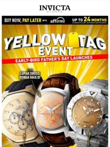 HUGE DEALS On Gifts For Dad YELLOW TAG Watches ❗️