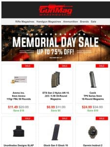 Happy Memorial Day! Enjoy These Deals | Ammo Inc 9mm 115gr 50rd Box for $11.49