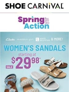 Have you shopped sandals starting at $29.98?