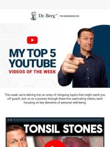 Hot off the press! Top 5 YouTube Picks