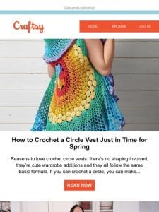 How to Crochet a Circle Vest Just in Time for Spring