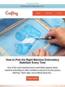 How to Pick the Right Machine Embroidery Stabilizer Every Time