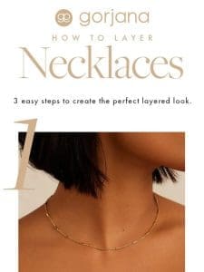 How to layer necklaces