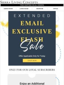 Hurrah! Sale Extended