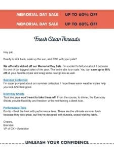 IT’S HERE: Memorial Day Sale