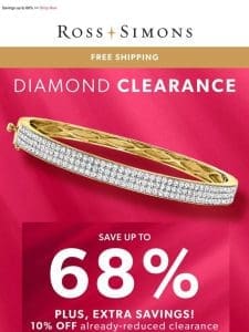In need of new diamond jewelry? These styles are on clearance… and an EXTRA 10% OFF