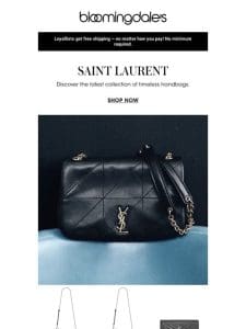 Inside: Saint Laurent newness