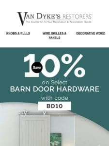 Install Savings with Sliding Barn Door Hardware