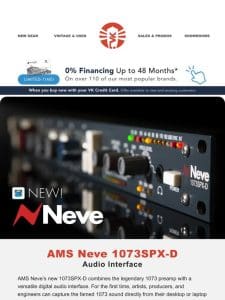 Introducing Neve’s New 1073 Interface