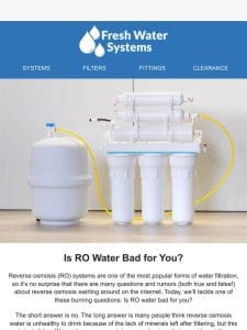 Is RO Water Bad for You?