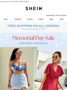 It’s Now Or Never: Memorial Day Sale