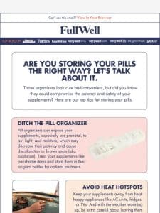 It’s time to ditch your pill organizer