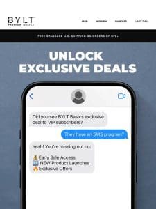 Join Our SMS VIP List – Unlock 20% OFF
