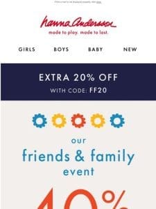 Just For You: EXTRA 20% Off + 40% Off Sitewide