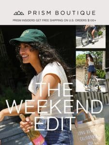 Just dropped: The Weekend Edit